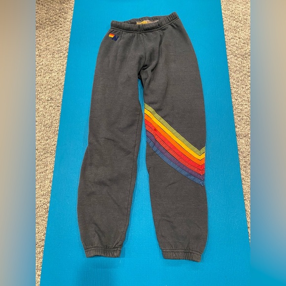 Other - Aviator Nation Rainbow Stripe Kids Joggers